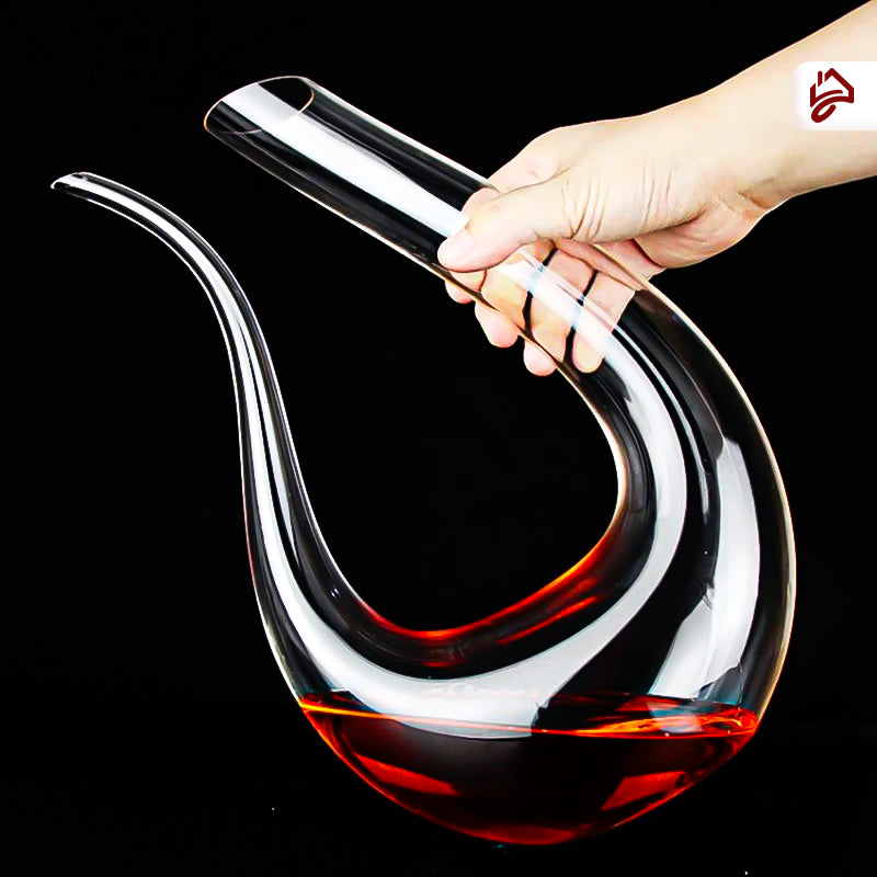 Decanter de Vinho Cisne Vidro em Cristal Feito à Mão (1500ML)