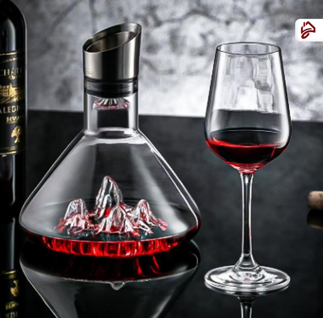 Decanter de Vinho Vidro em Cristal Feito à Mão  (1500ML)