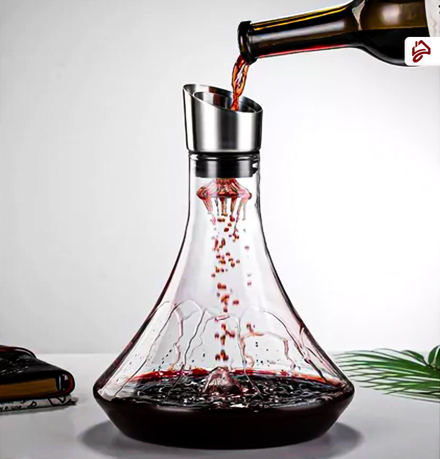 Decanter de Vinho Vidro em Cristal Feito à Mão  (1500ML)