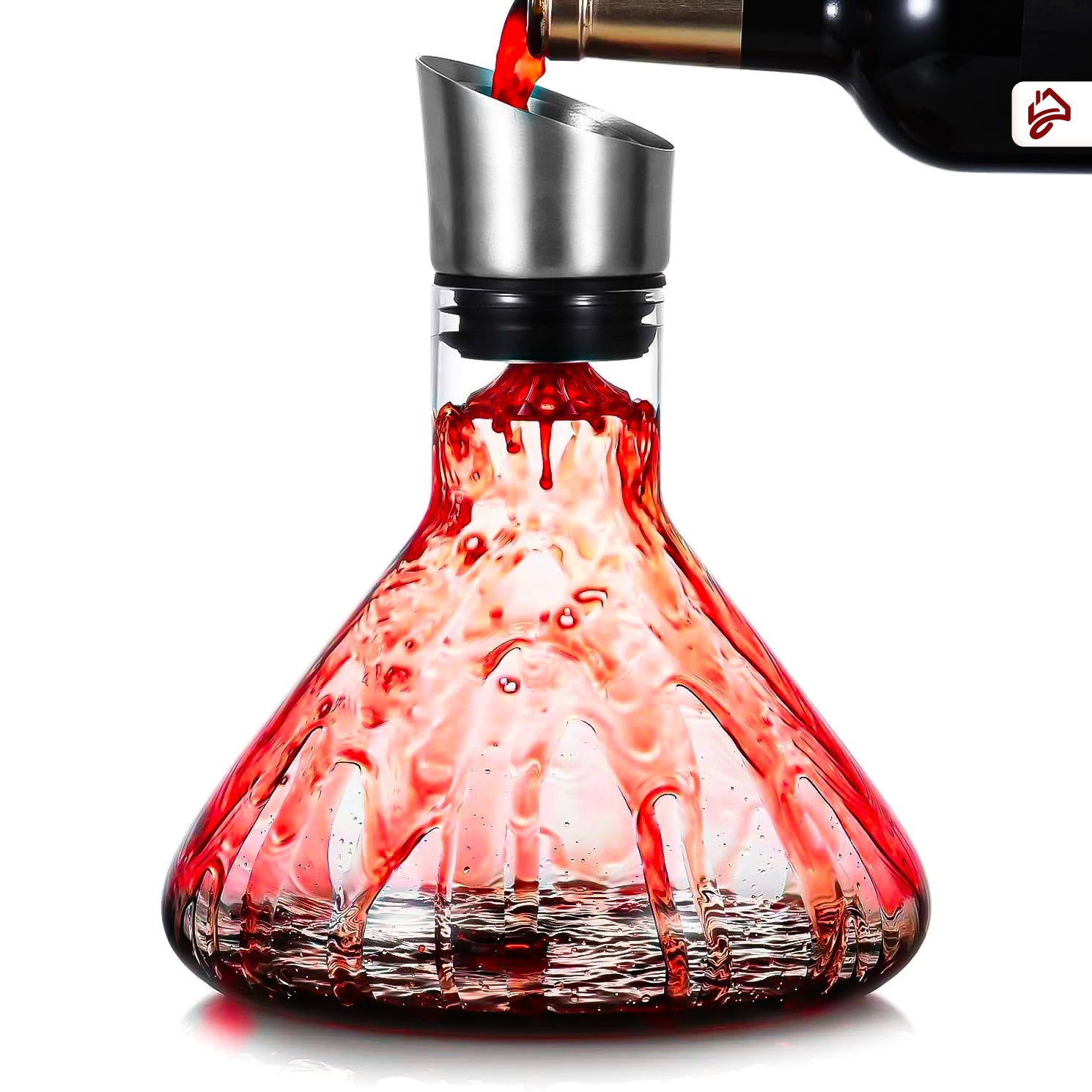 Decanter de Vinho Vidro em Cristal Feito à Mão  (1500ML)